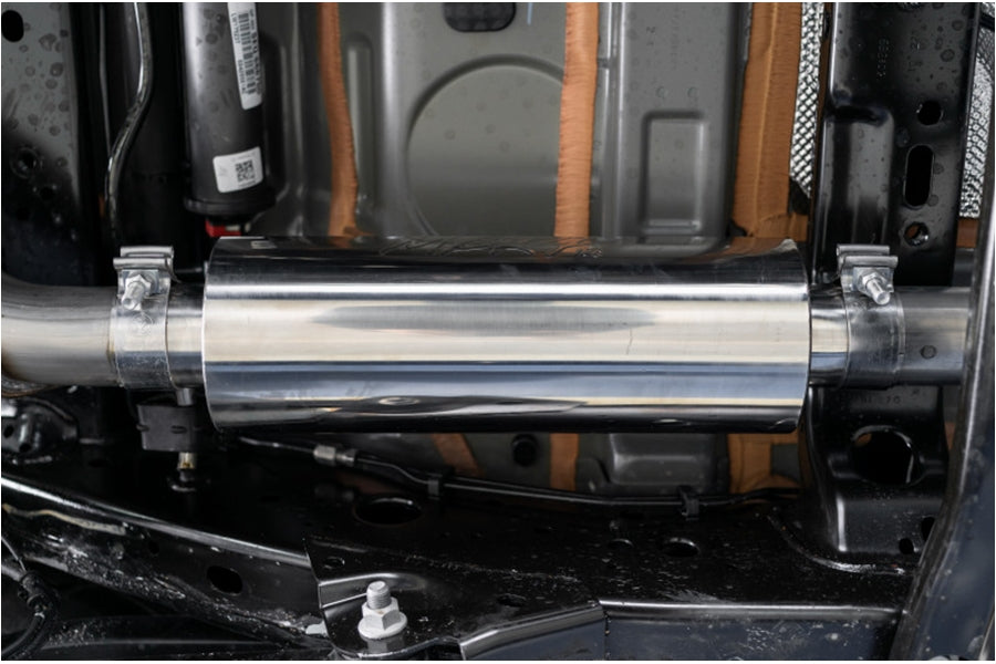 MBRP 2.5in Cat-Back Single Rear Exit Exhaust System - T304 Stainless Steel