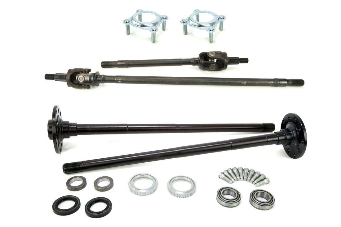 Ten Factory Non Rubicon Dana 30/44 Front and Rear Chromoly Axle Kit w/Pressed Bearings