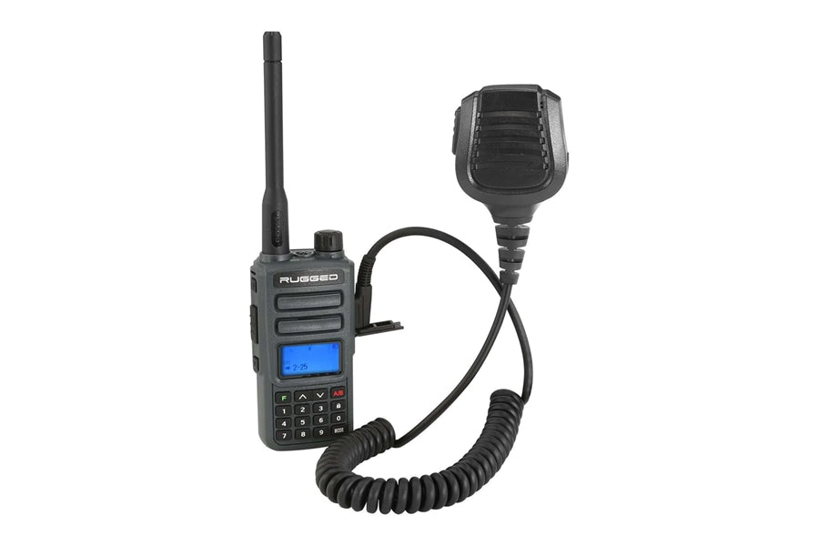 Rugged Radios GMR2 PLUS 2-Way Handheld Radio w/ Hand Mic