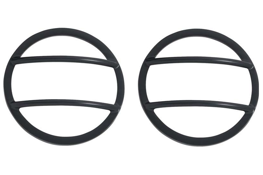 Kentrol 6-Pieces Headlight and Marker Cover Set - Powdercoat Black
