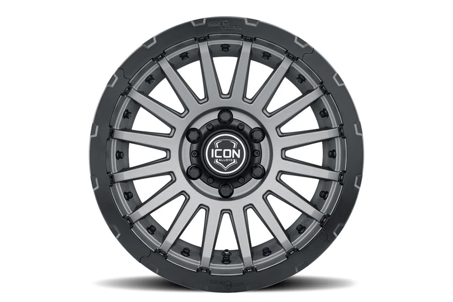Icon Vehicle Dynamics 17in Recon Pro Halo Rock Ring Kit - Black