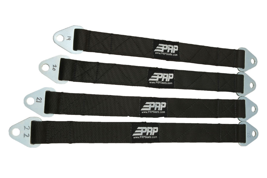 PRP 6 Inch Quad Wrap Limit Strap - Black