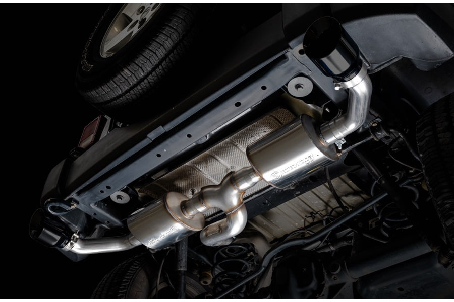 AWE Tread Edition Axle-Back Dual Exhaust - Diamond Black Tips