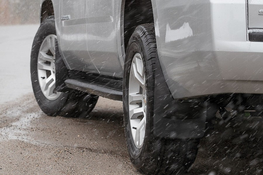 Weather Tech No Drill, Laser Measured, Custom Mud Flaps, Rear Pair, Black