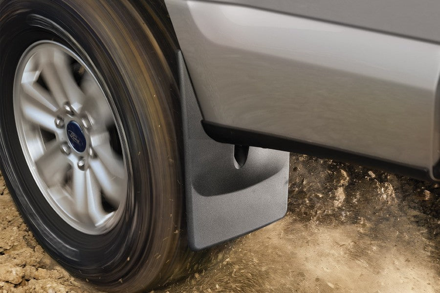 Weather Tech No Drill, Laser Measured, Custom Mud Flaps, Rear Pair, Black