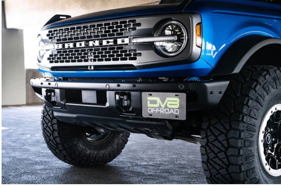 DV8 Offroad Factory Front Bumper License Relocation Bracket | Side