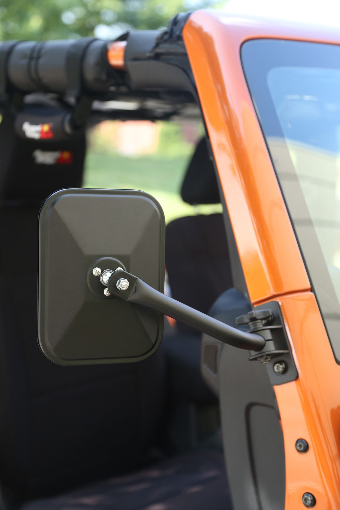 Rugged Ridge Quick Release Mirror Textured Black