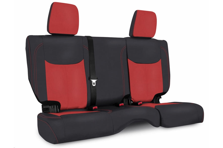 PRP Rear Seat Cover, Black/Red