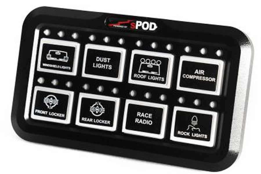 sPOD Add-On HD Switch Panel For 8 Circuit Systems