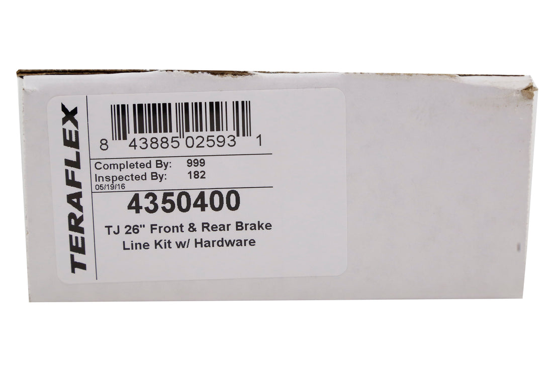 Teraflex Front and Rear Brake Line Kit 26in