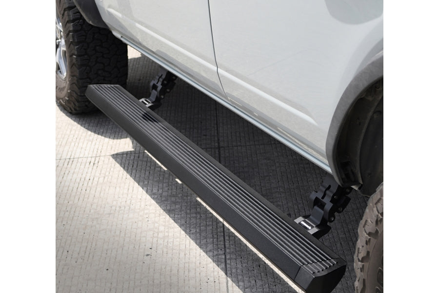 Go Rhino E1 Electric Running Board Kit w/ Brackets (Bedliner Coating)