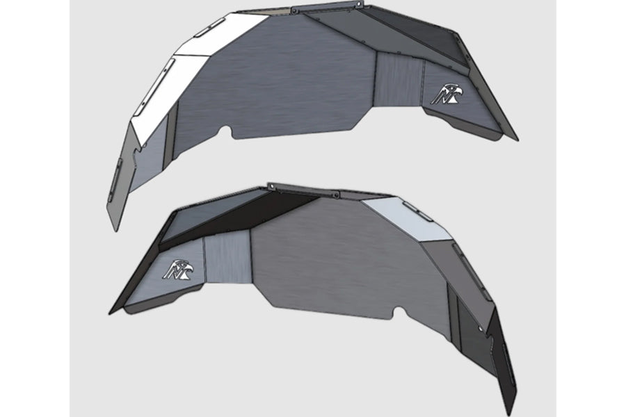 Next Venture Motorsports Rear Inner Fender Liners, Aluminum - 40in