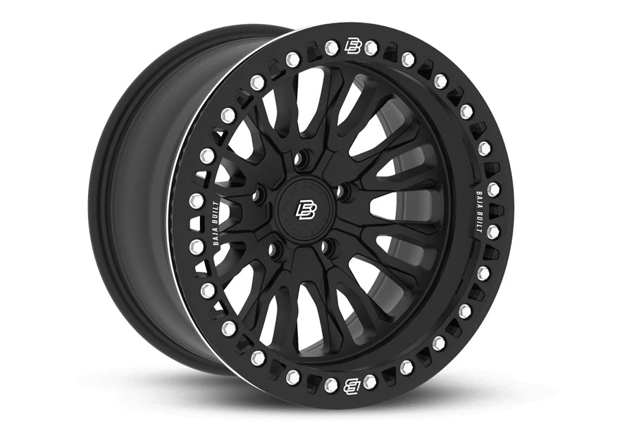 BAJA BUILT RENEGADE CAST BEADLOCK WHEEL, 17X9 5X5 -12MM - BLACK