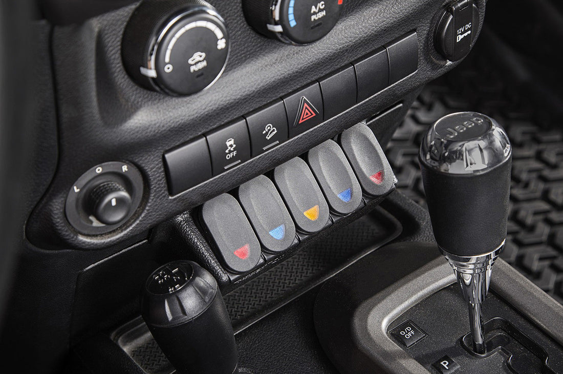 Rugged Ridge Lower Console Switch Panel
