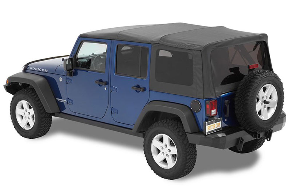 Bestop Supertop Squareback Soft Top w/Tinted Windows - Black Diamond
