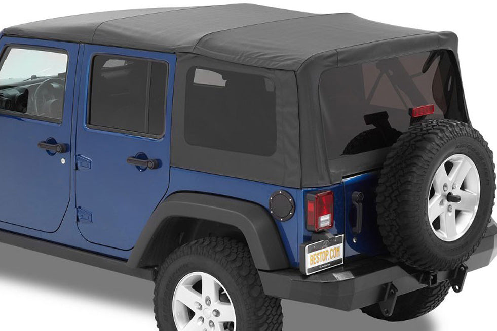 Bestop Supertop Squareback Soft Top w/Tinted Windows - Black Diamond