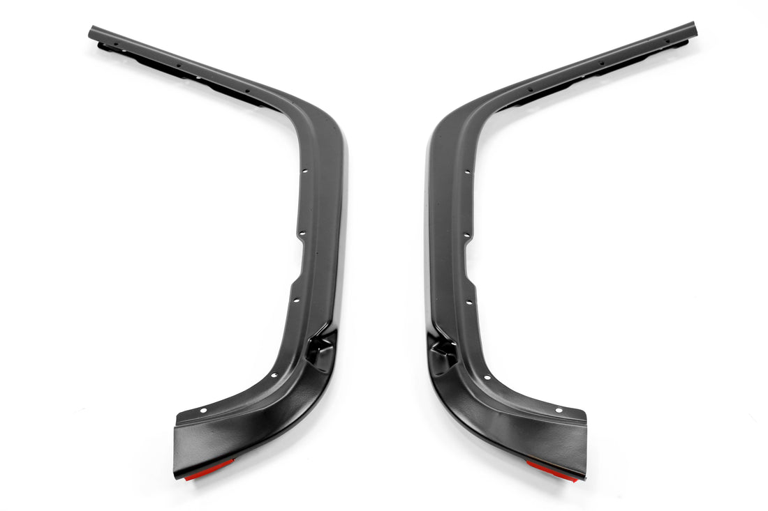Bushwacker Factory Coverage Pocket Style Fender Flare Set Front Black