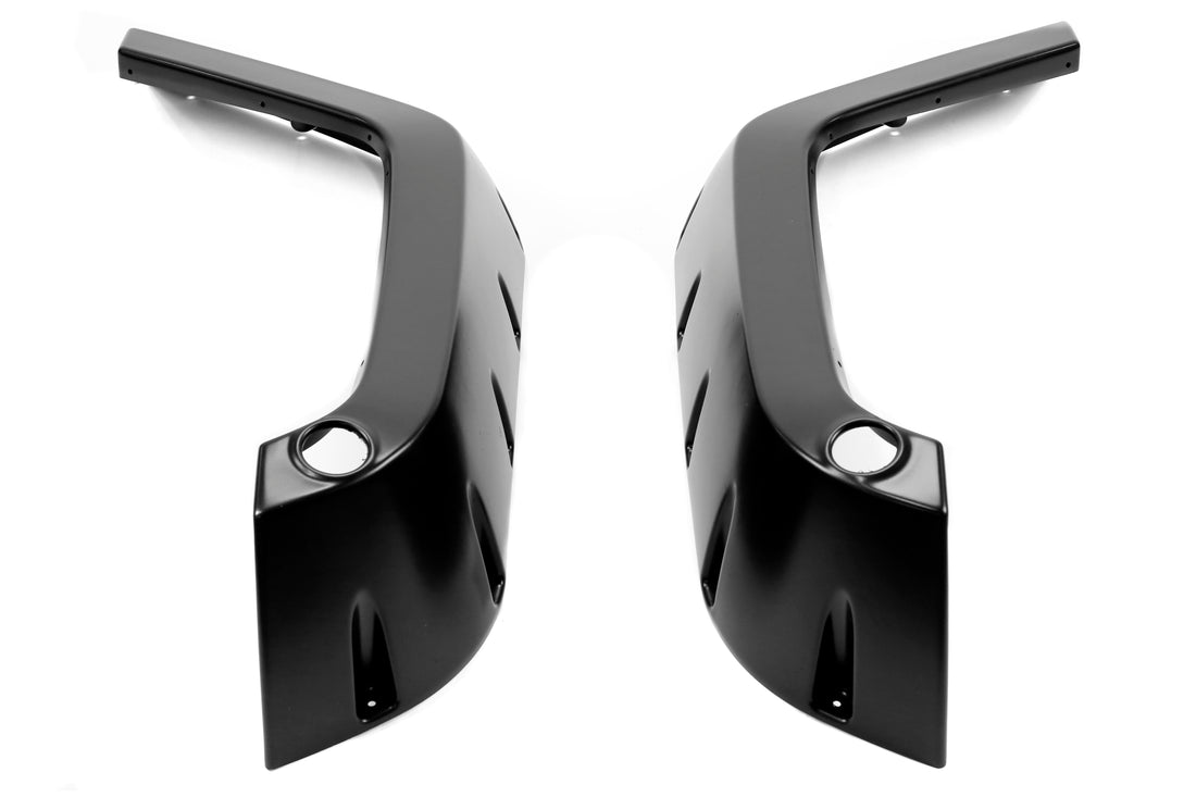 Bushwacker Factory Coverage Pocket Style Fender Flare Set Front Black