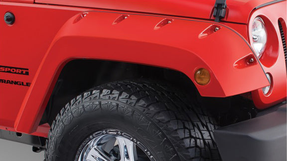 Bushwacker Factory Coverage Pocket Style Fender Flare Set Front Black