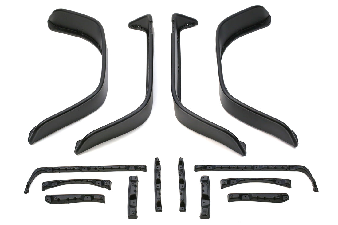 Bushwacker Flat Style Fender Flare Set Matte Black
