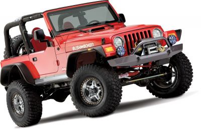 Bushwacker Flat Style Fender Flare Set Matte Black