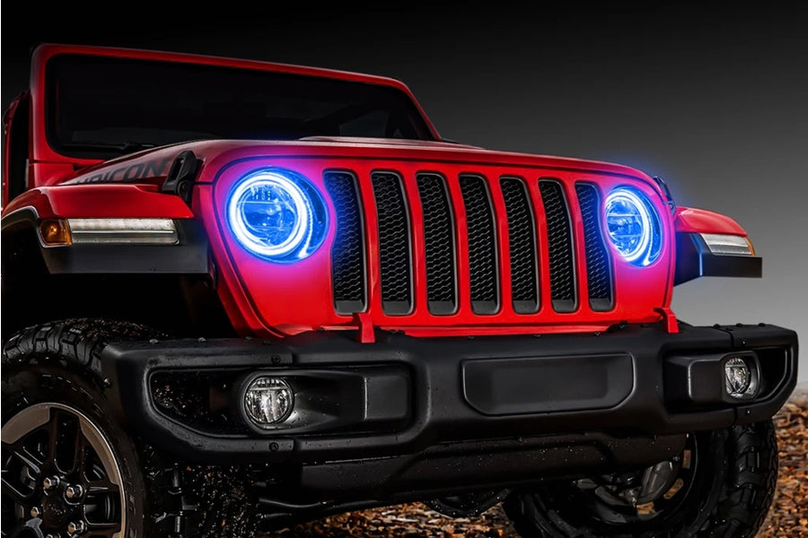 Oracle LED Headlight Surface-Mount Halo Kit - Blue