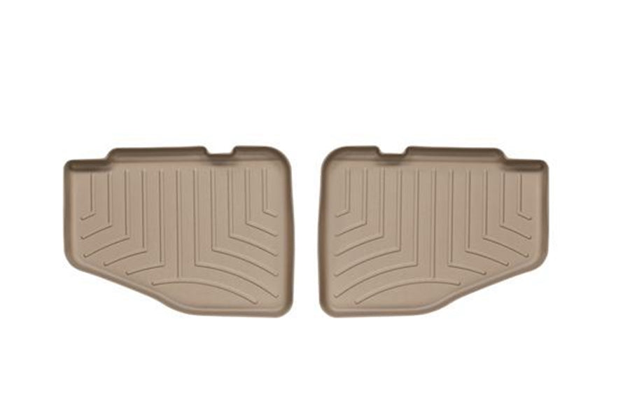 WeatherTech FloorLiner Two-piece Rear Floor Liner Set - Tan