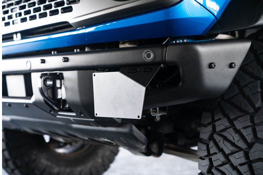 DV8 Offroad Factory Front Bumper License Relocation Bracket | Side