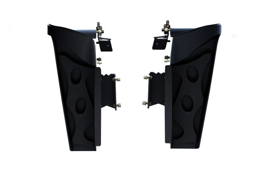 Nemesis Industries Notorious Front Flare w/ Skeletos, Texture Black Powder Coating - Aluminum