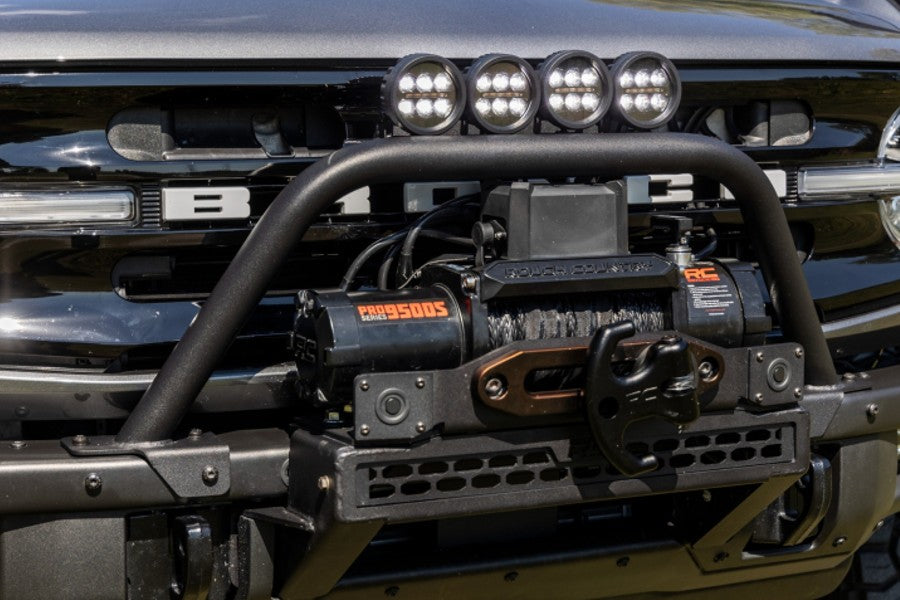 Rough Country Safari Bar Kit OE Modular Steel Bumper 3in OSRAM Angle Wide Series