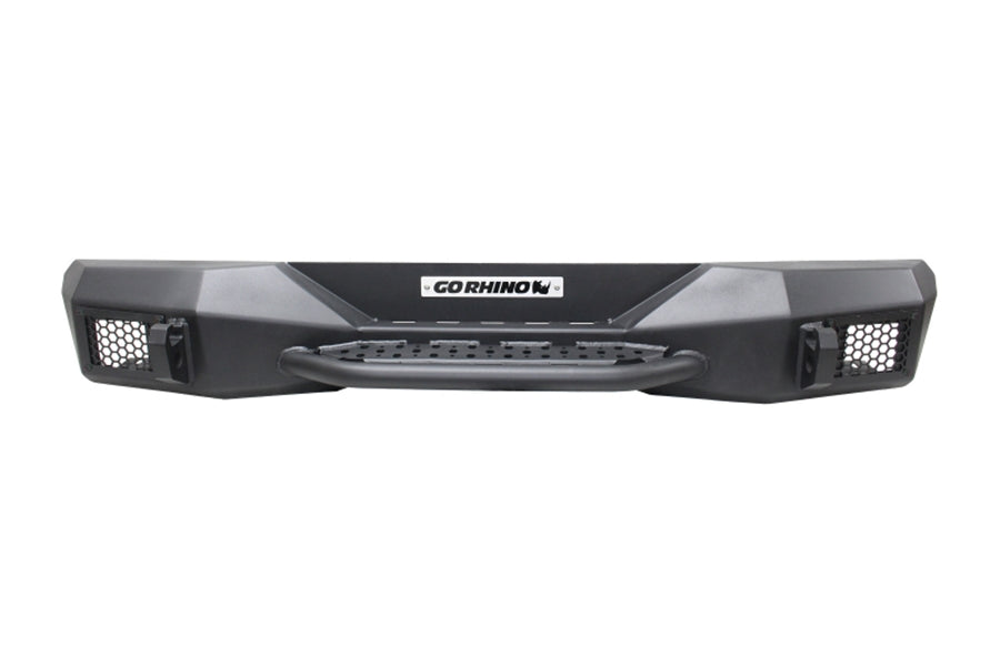 Go Rhino Rockline Rear Stubby Bumper - Textured Black