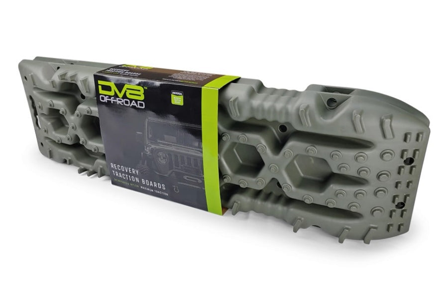 DV8 Offroad Traction Boards w/ Carry Bag, Pair - Olive