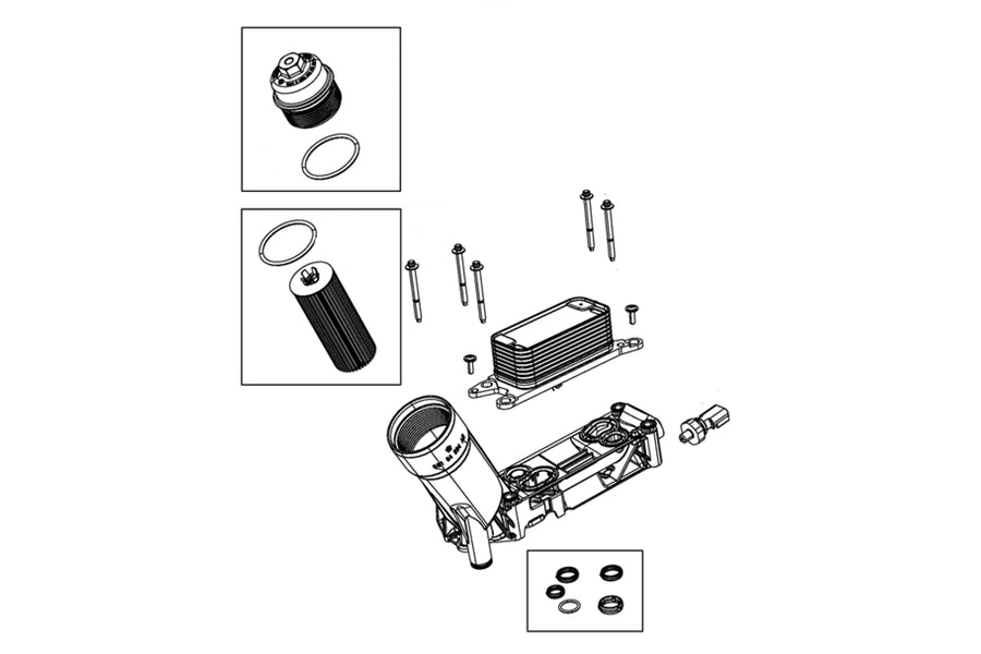 Mopar Engine Oil Filter Adapter