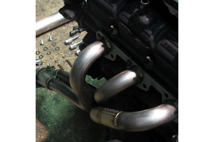 RIPP Superchargers Long Tube Header Kit w/ Hush Power Resonator and Tuner
