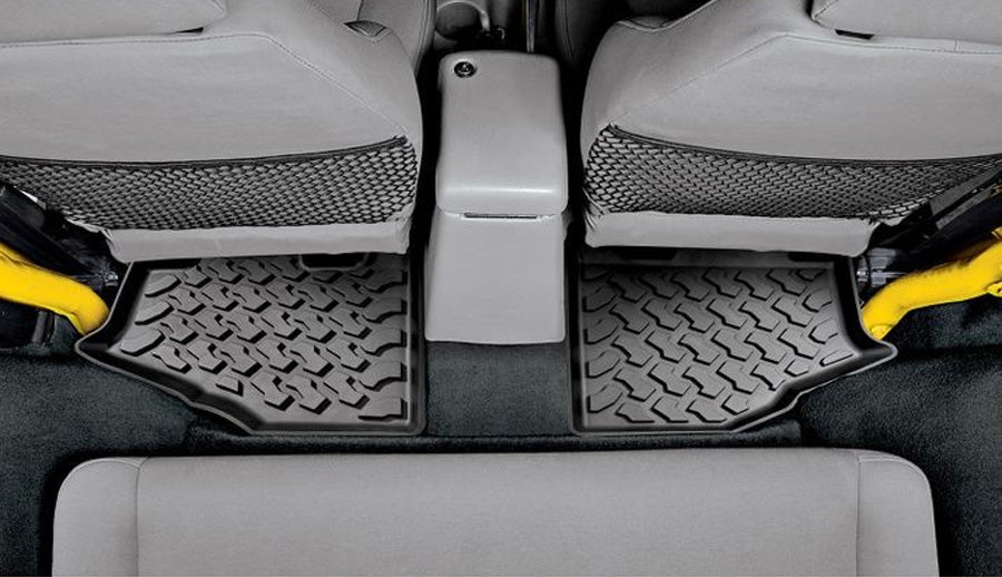 Bestop Black Floor Mats, Rear - Pair
