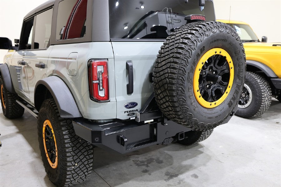 Rock Hard 4x4 Patriot Series Rear Bumper w/ Tire Carrier