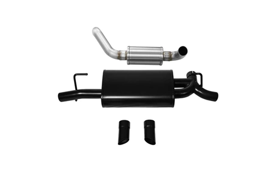 Corsa Performance 2.5in Dual Exit Axle-Back Exhaust System w/ Turn Down Tips - Black