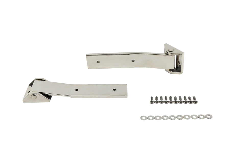 Kentrol Tailgate Hinge Set - Polished Silver