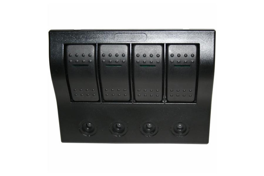 Bulldog Winch 4-Switch Panel w/Lighted Breakers