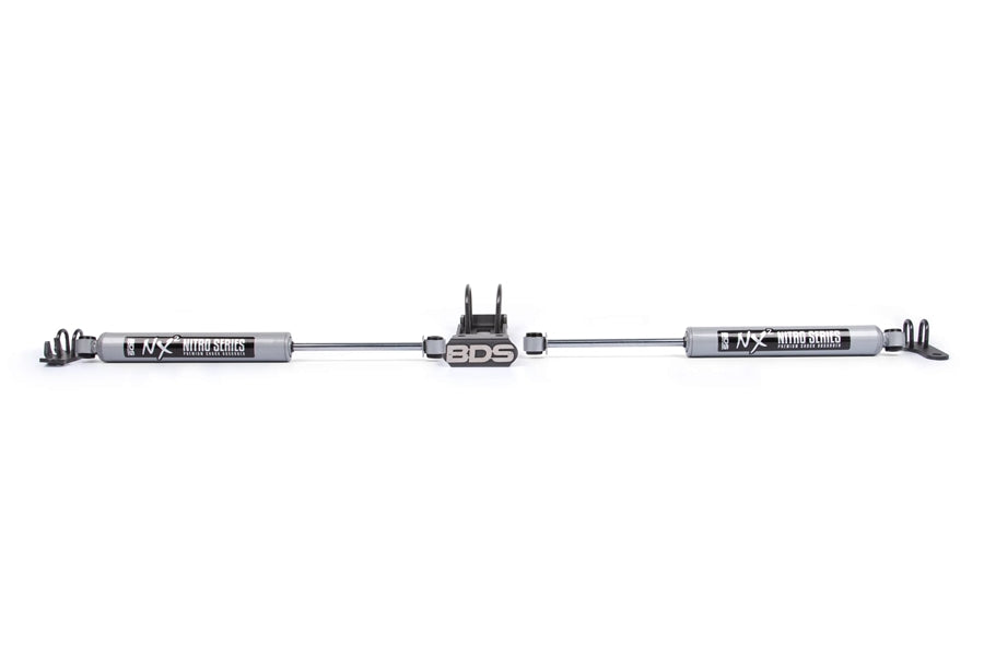BDS Suspension Dual Steering Stabilizer Kit w/ NX2 Shocks
