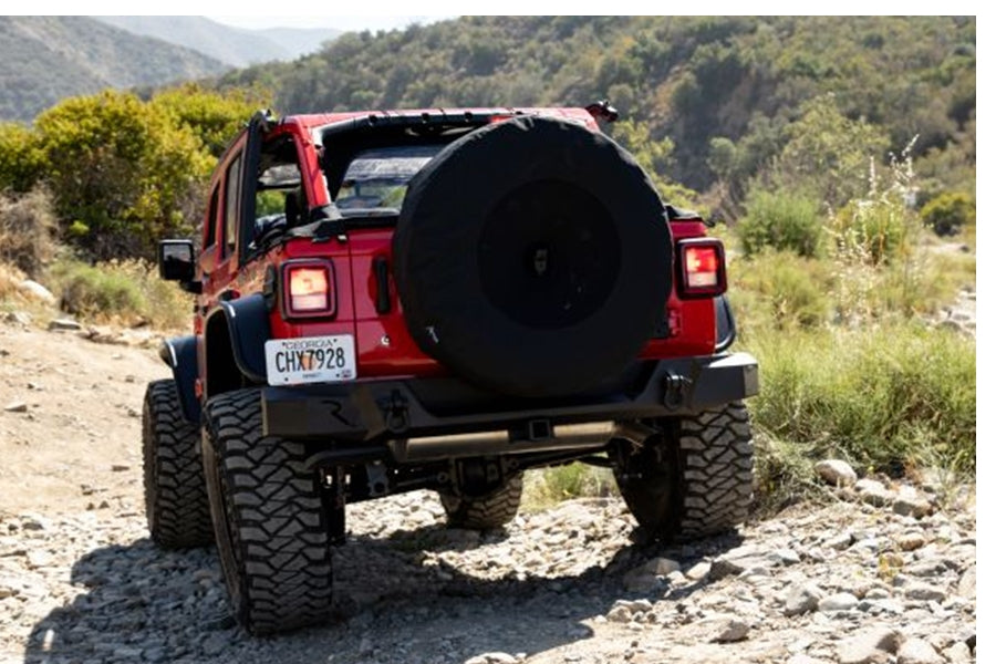 Rampage 37in Spare Tire Cover with Camera Slot, Black