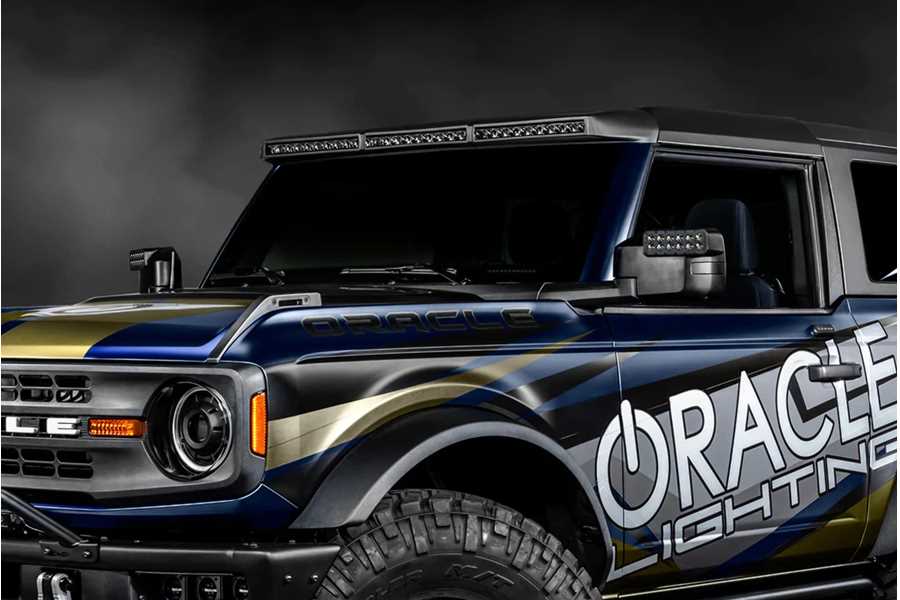 Oracle Lighting Integrated Windshield Roof LED Light Bar System - Carbonized Grey