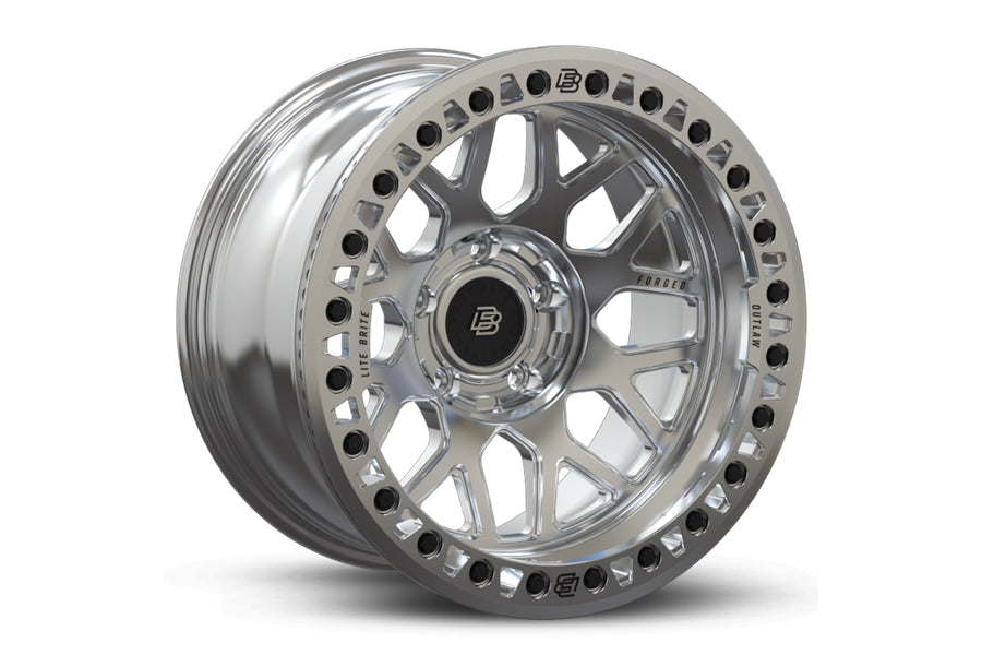 BAJA BUILT LITE BRITE OUTLAW FORGED BEADLOCK WHEEL, 17X9 5X5 -38MM - MACHINED