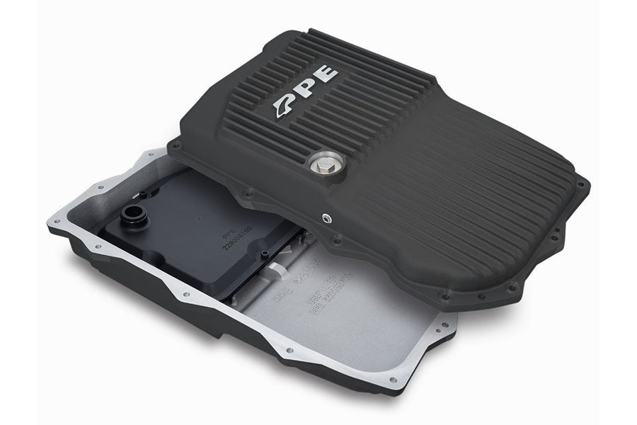PPE HD Cast Aluminum Transmission Pan - Black