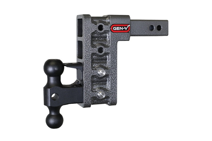 GEN-Y Hitch Mega-Duty 7.5in Drop Hitch w/ Dual-Ball Mount and Pintle Lock