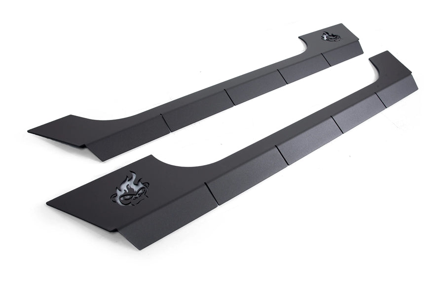 Crawltek Aluminum Rocker Cladding Kit - Black