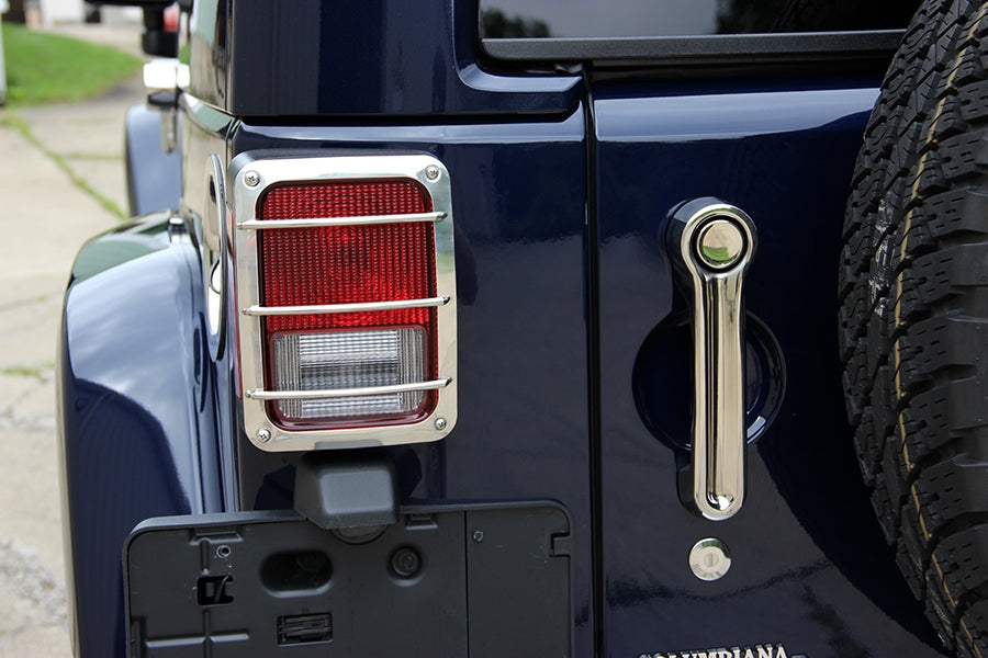 Kentrol Taillight Guard Set - Polished Silver