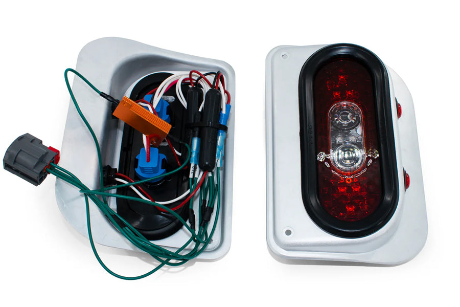 Combat Off Road Tail Gunner LED Tail Lights - Raw