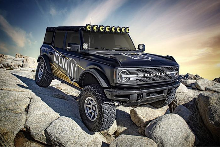 Icon Vehicle Dynamics 2-3in Stage 3 Lift Kit w/ Tubular UCA and Heavy Rate Rear Spring