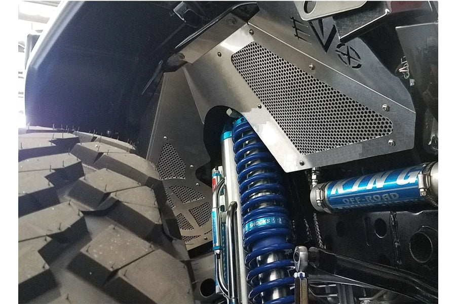Evo Manufacturing Front Vented Inner Fenders for Double Throwdown Suspensions - Black